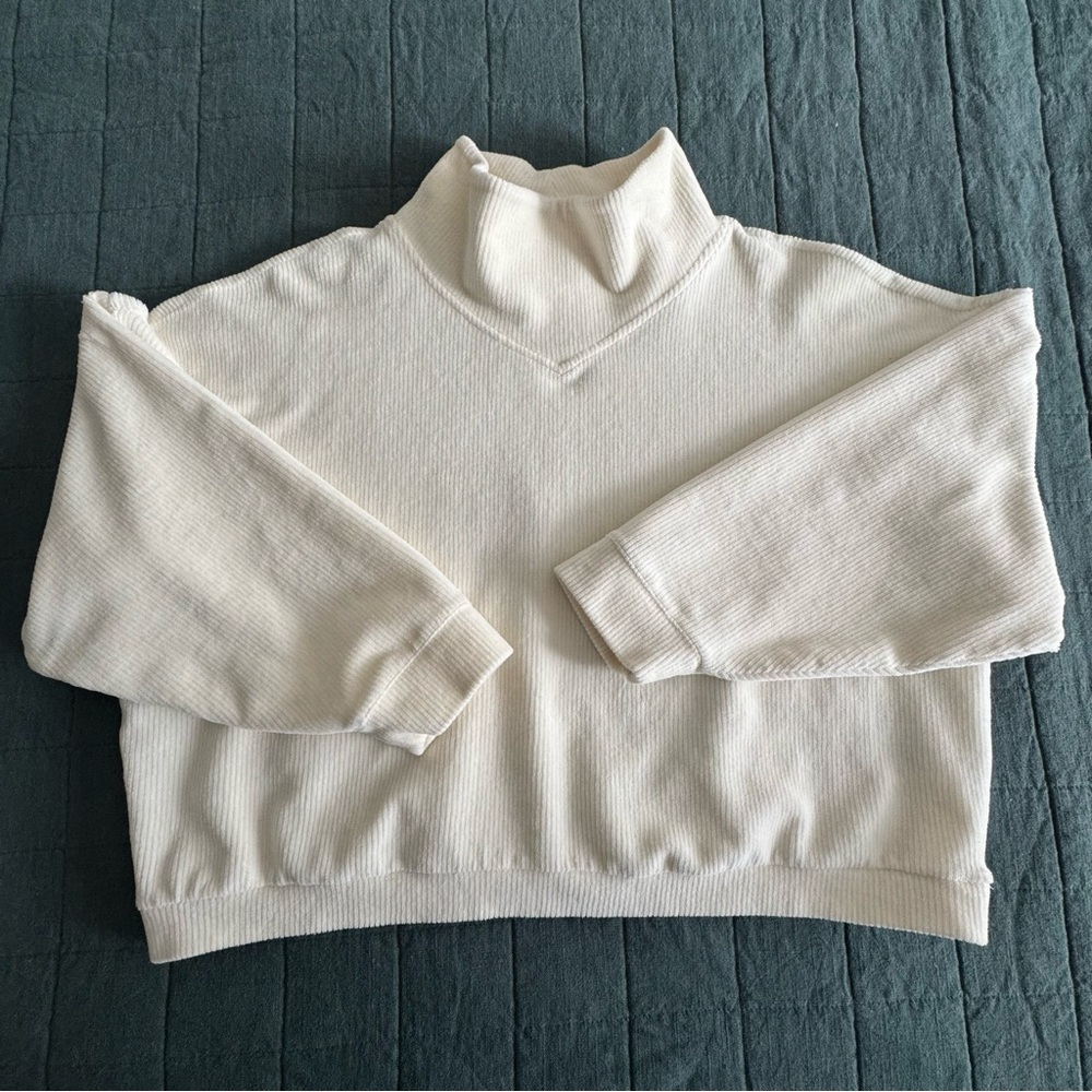 Madewell Corduroy Turtleneck Top Size XL